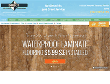 Tablet Screenshot of directcustomfloors.com